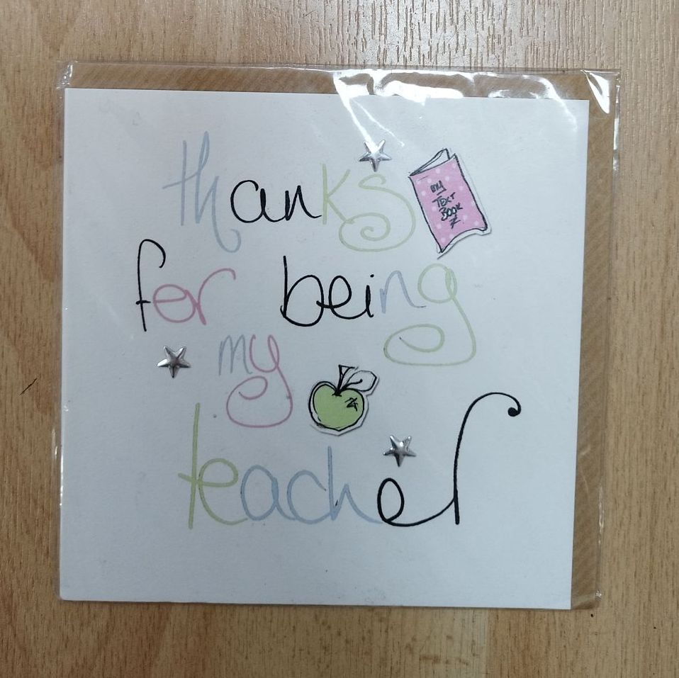 Thanks for being my teacher Card**