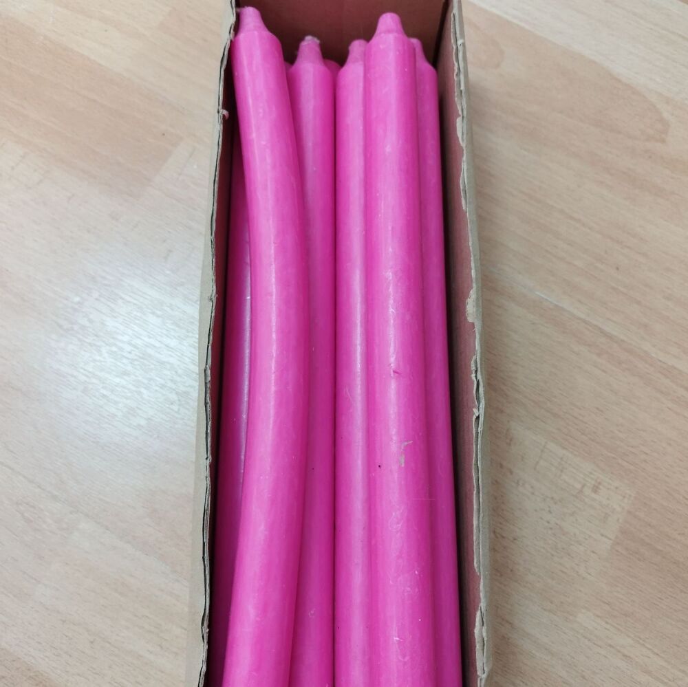 Dinner Candle- Hot Pink