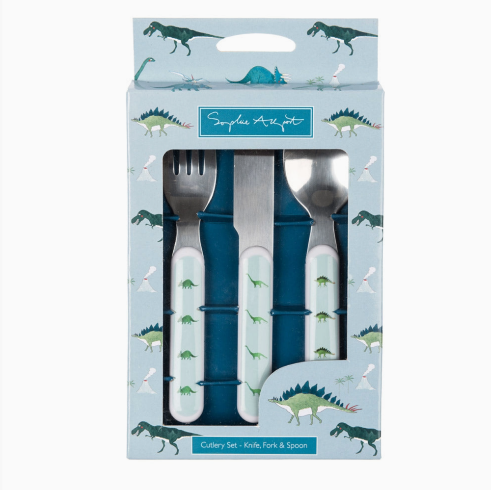 Dinosaurs Childrens Melamine Cutlery Set