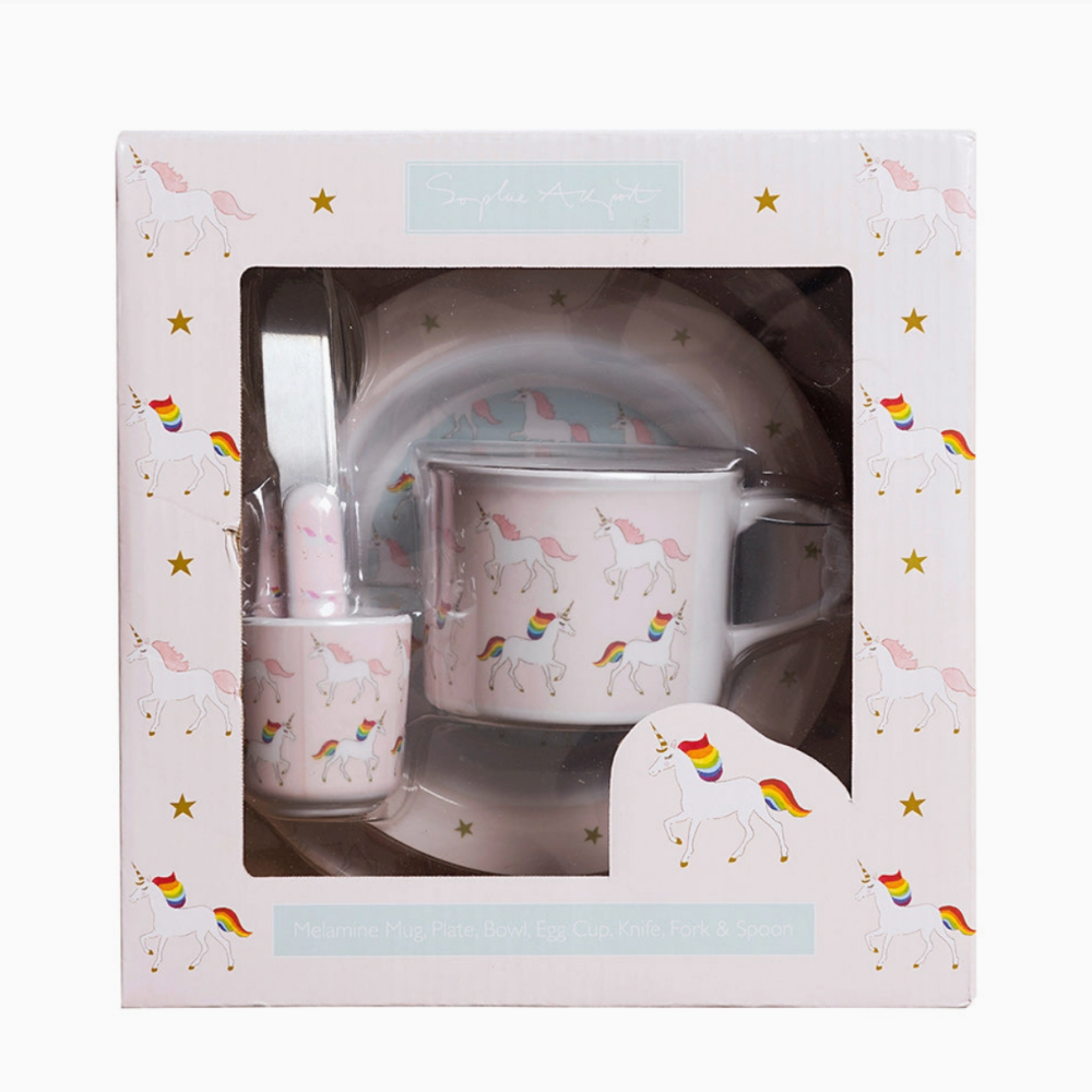 Unicorn Childrens Melamine Set