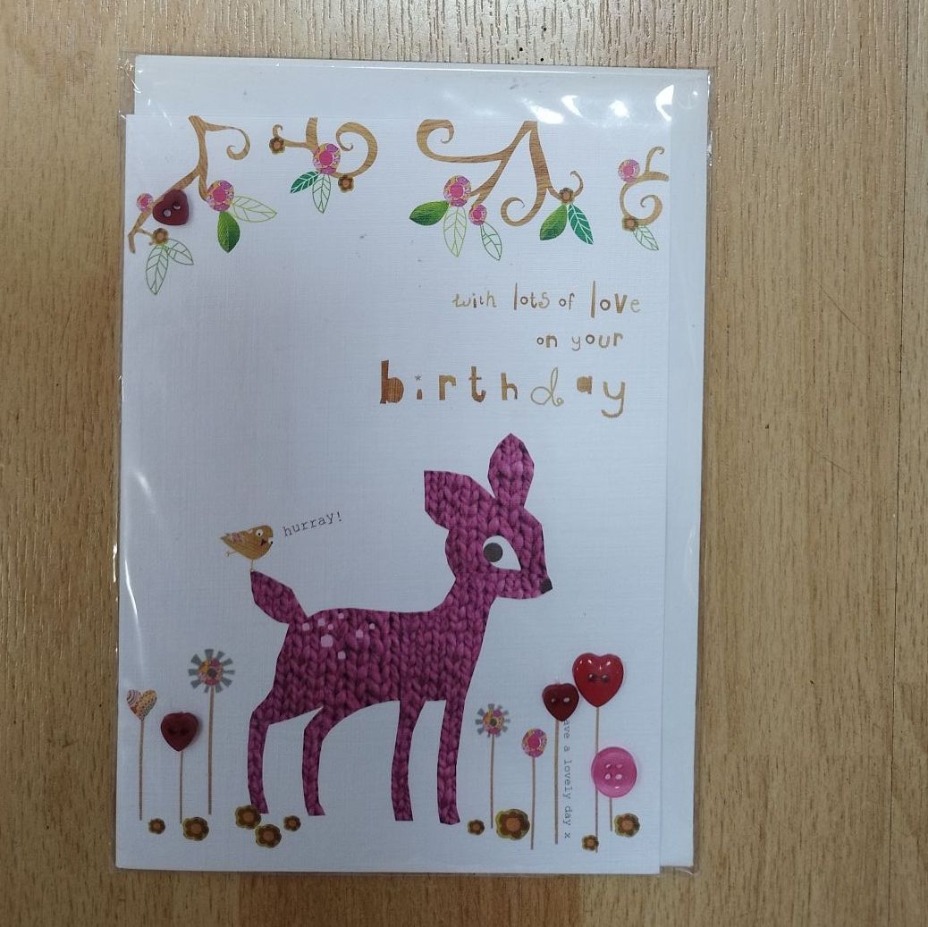 Birthday Card- Deer**
