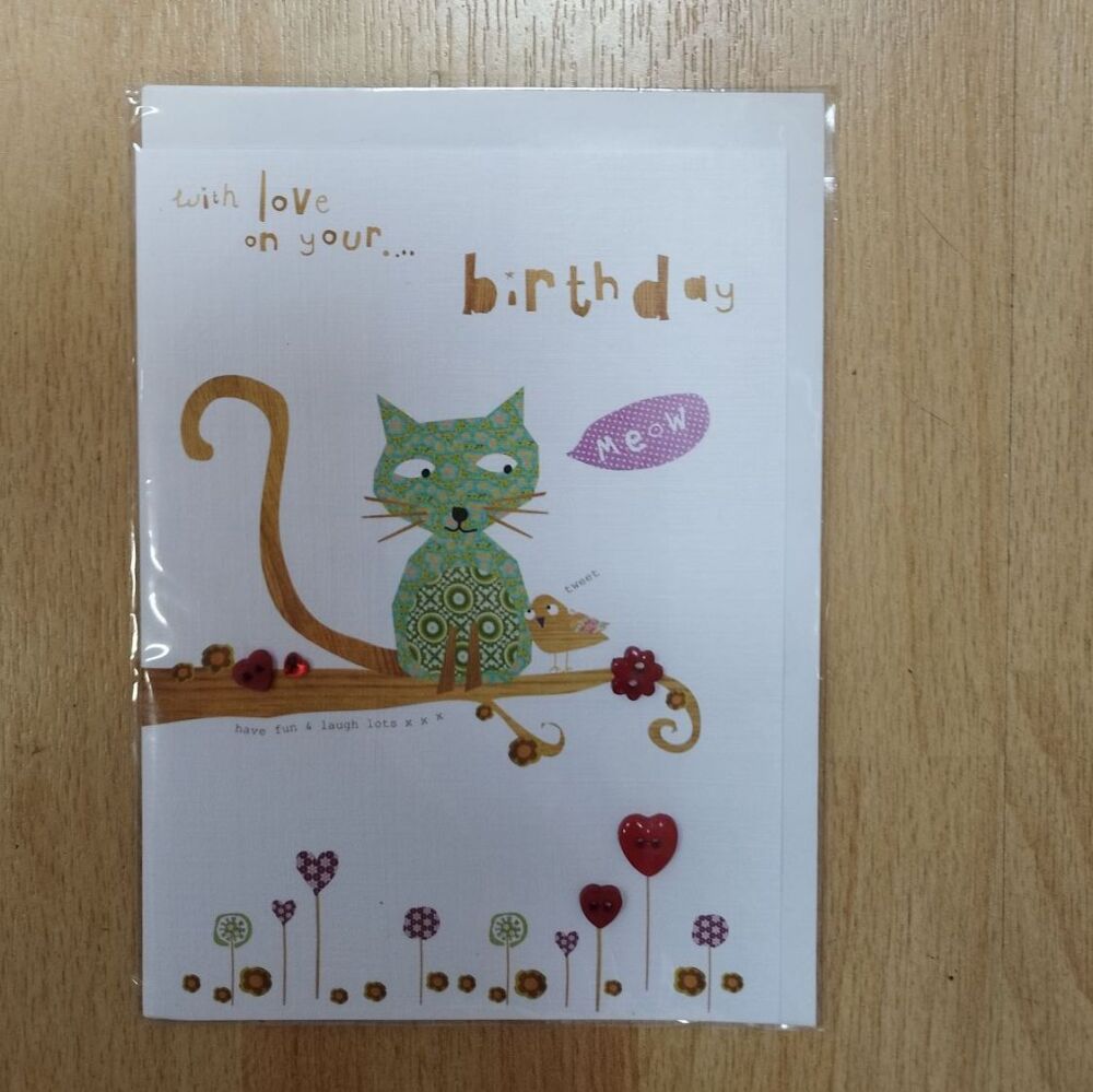 Birthday Card- Cat**