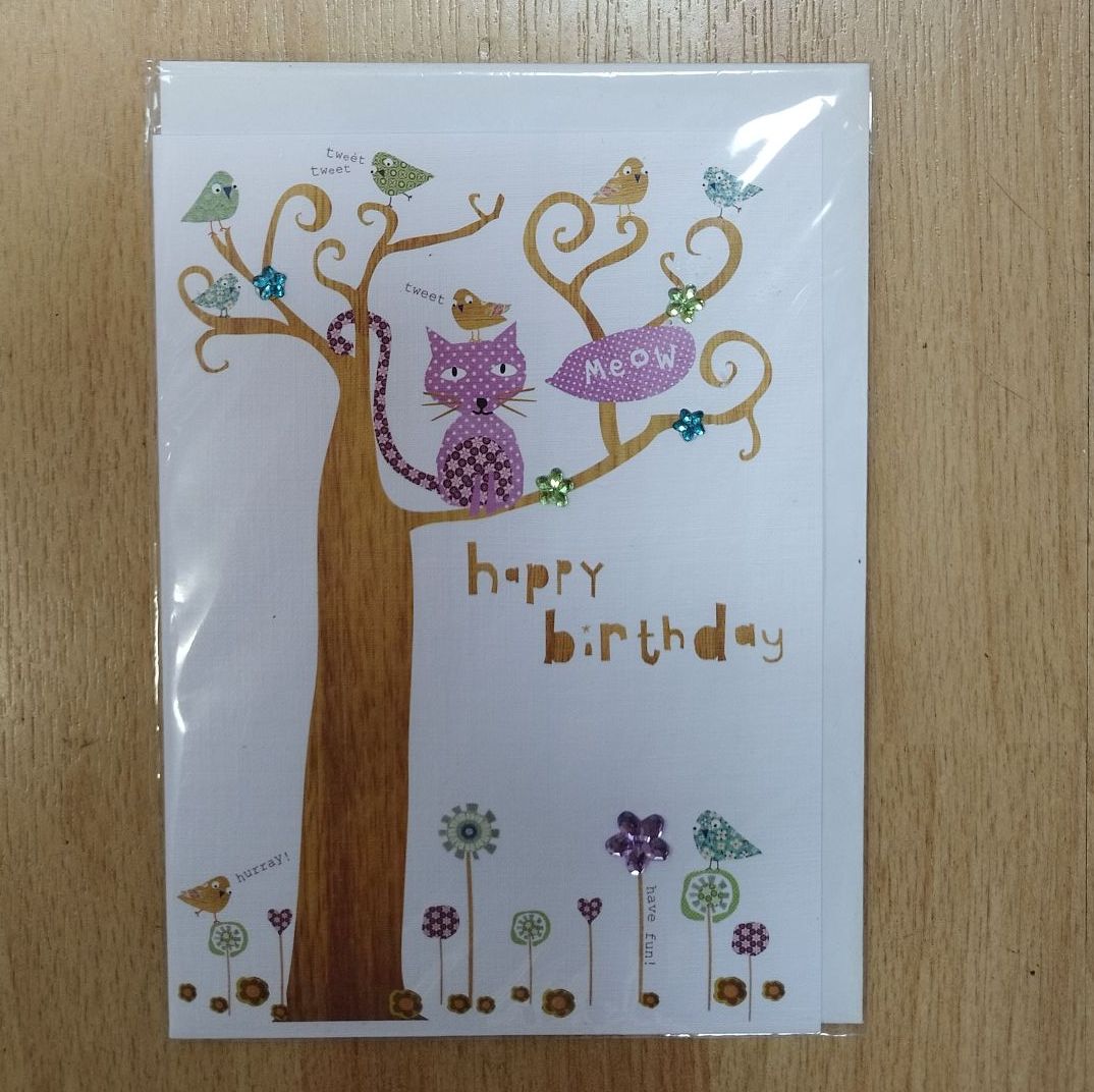 Birthday Card- Cat**