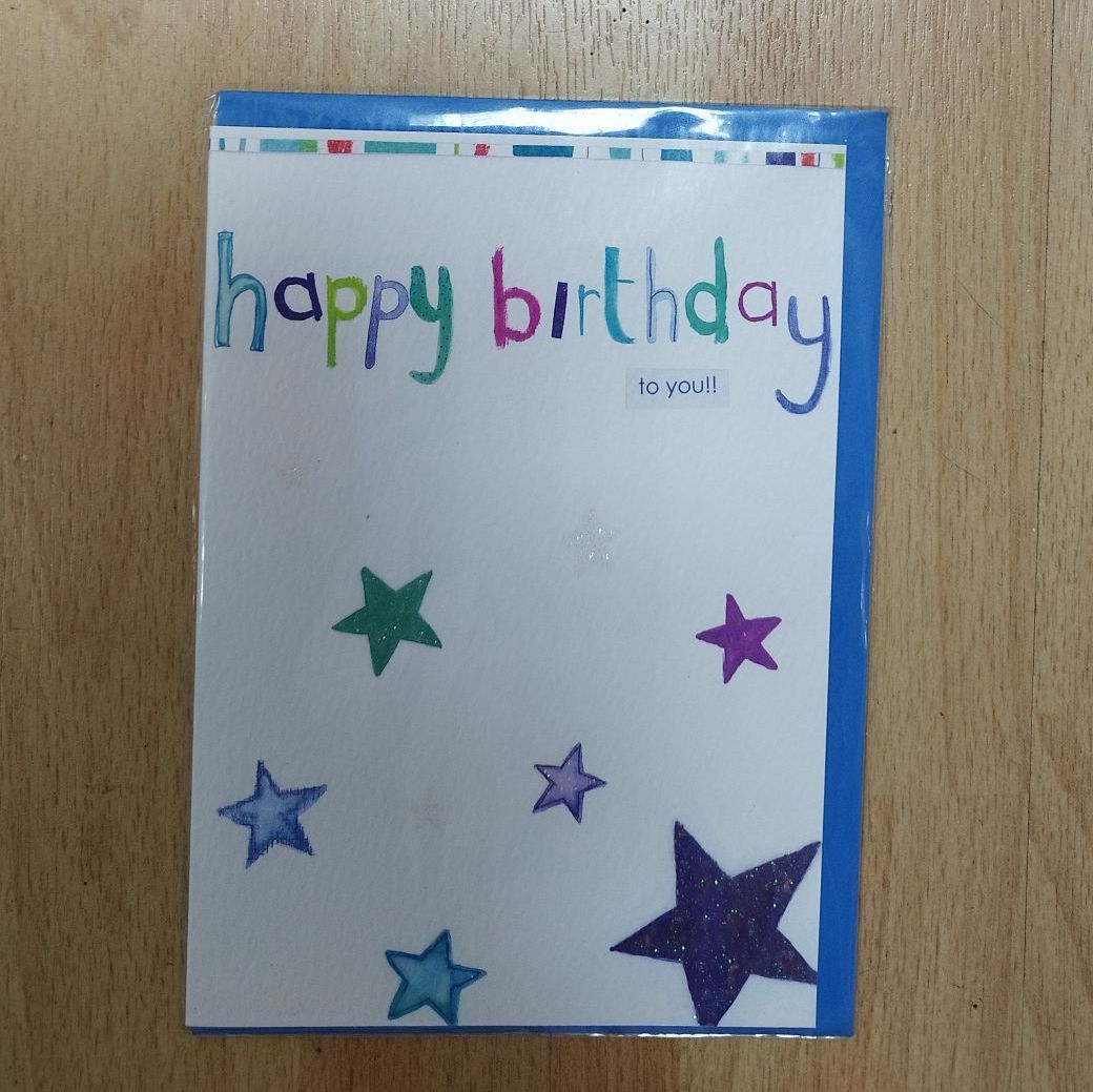 Birthday Card**- stars