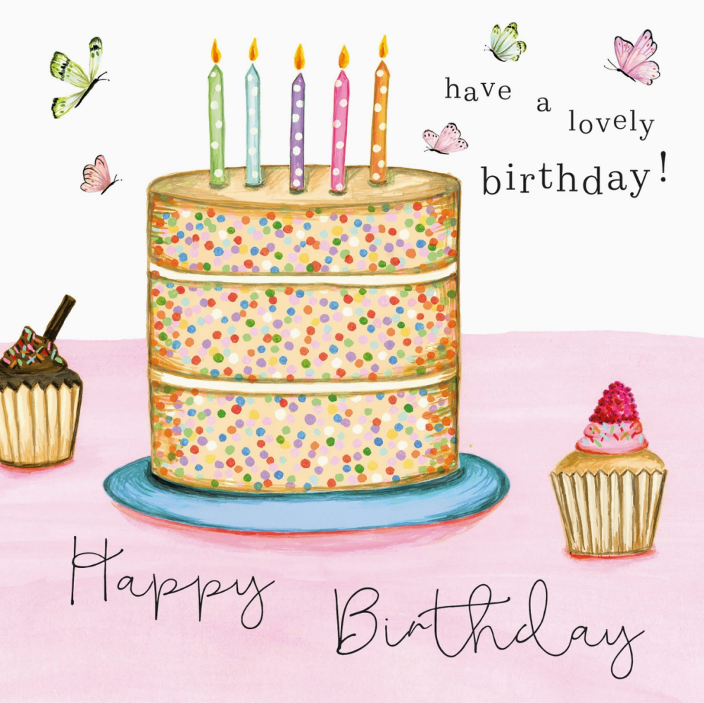 Birthday Card- Cake and Cupcakes