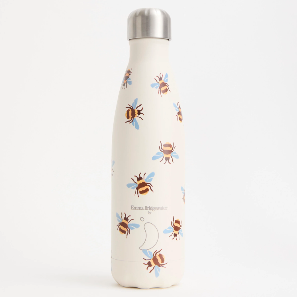 Chilly's 500 ml Bottle- Emma Bridgewater Bumblebee Blue Wing