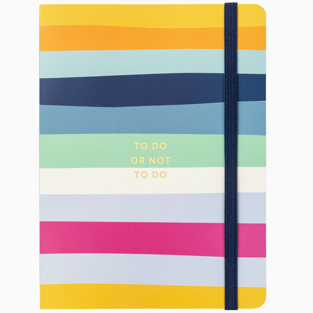 To Do Notes, Two Tear Off List Pads, Notebook, Multi Stripe