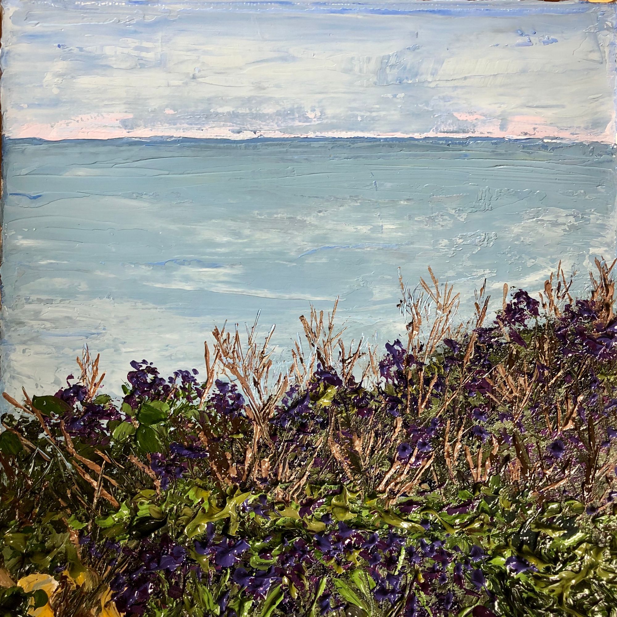 Roedean seascape oil painting