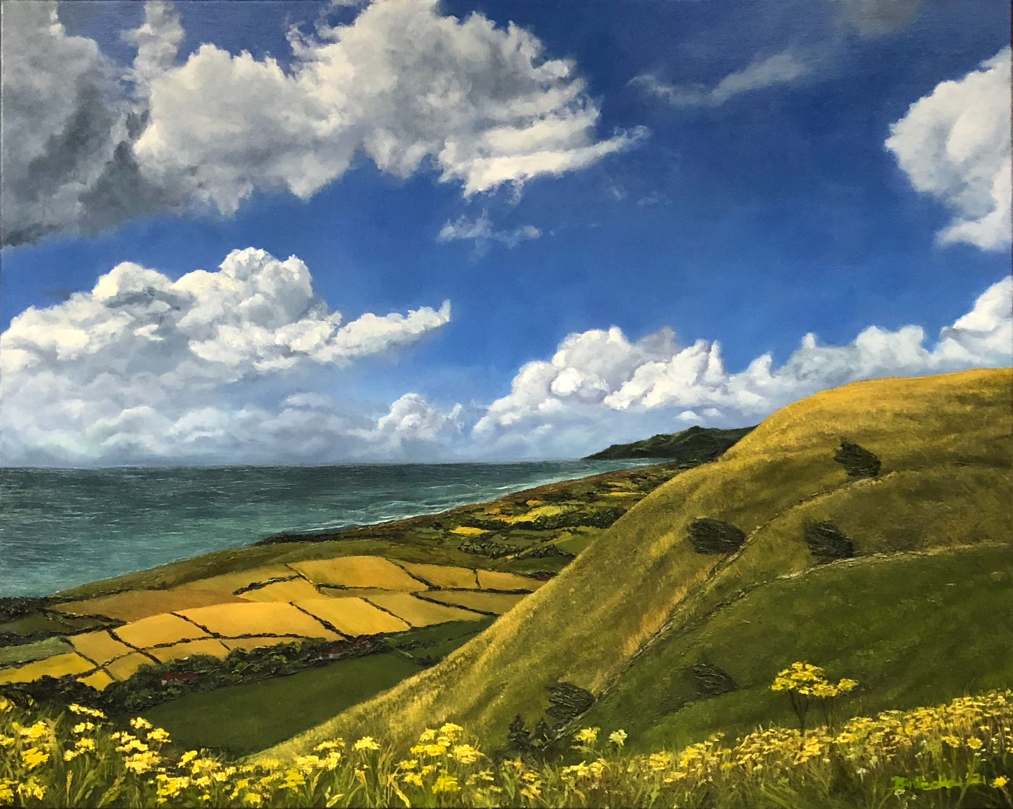 Seven Sisters Cliffs oil painting