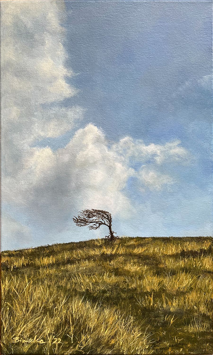 The Lonely Tree - oil on canvas