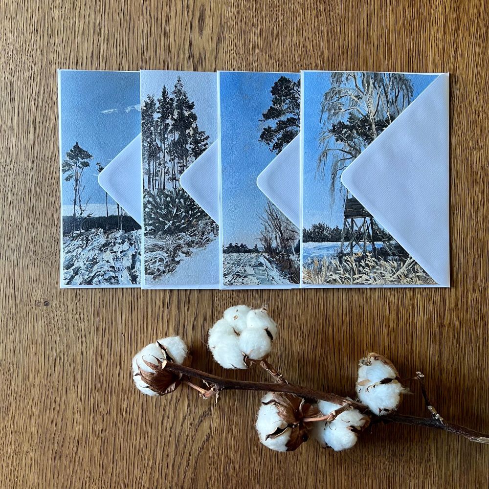 Winter landscapes – Greeting Cards Set
