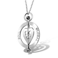 Harmony Heart Silver Pendant Necklace 4cm