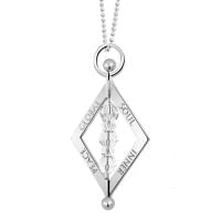 Balance Crystal Silver Pendant Necklace