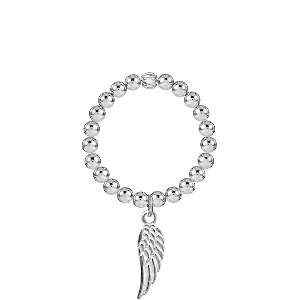 Angel By My Side Silver Stretch Ring
