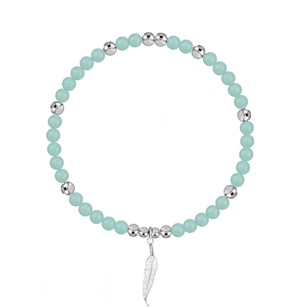 Angel Protection Amazonite Stretch Bracelet