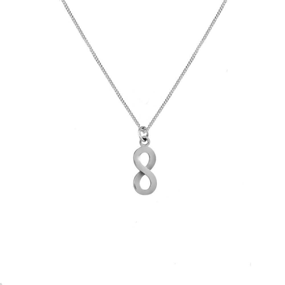 Infinity Soul Symbol Silver Necklace