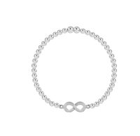 Infinity Soul Silver Stretch Bracelet