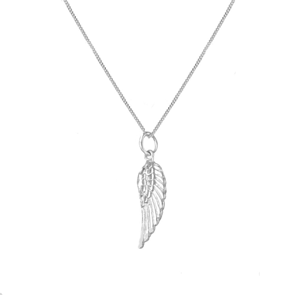 Angel By My Side  Silver Necklace