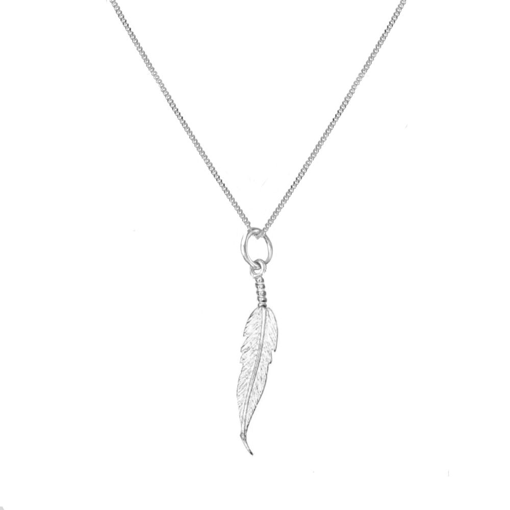Angel Protection Silver Necklace