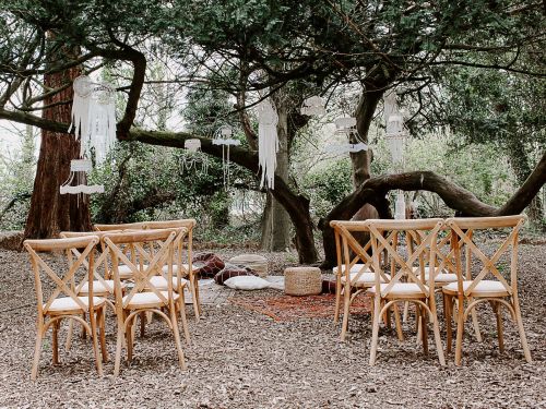 Outdoor boho wedding 