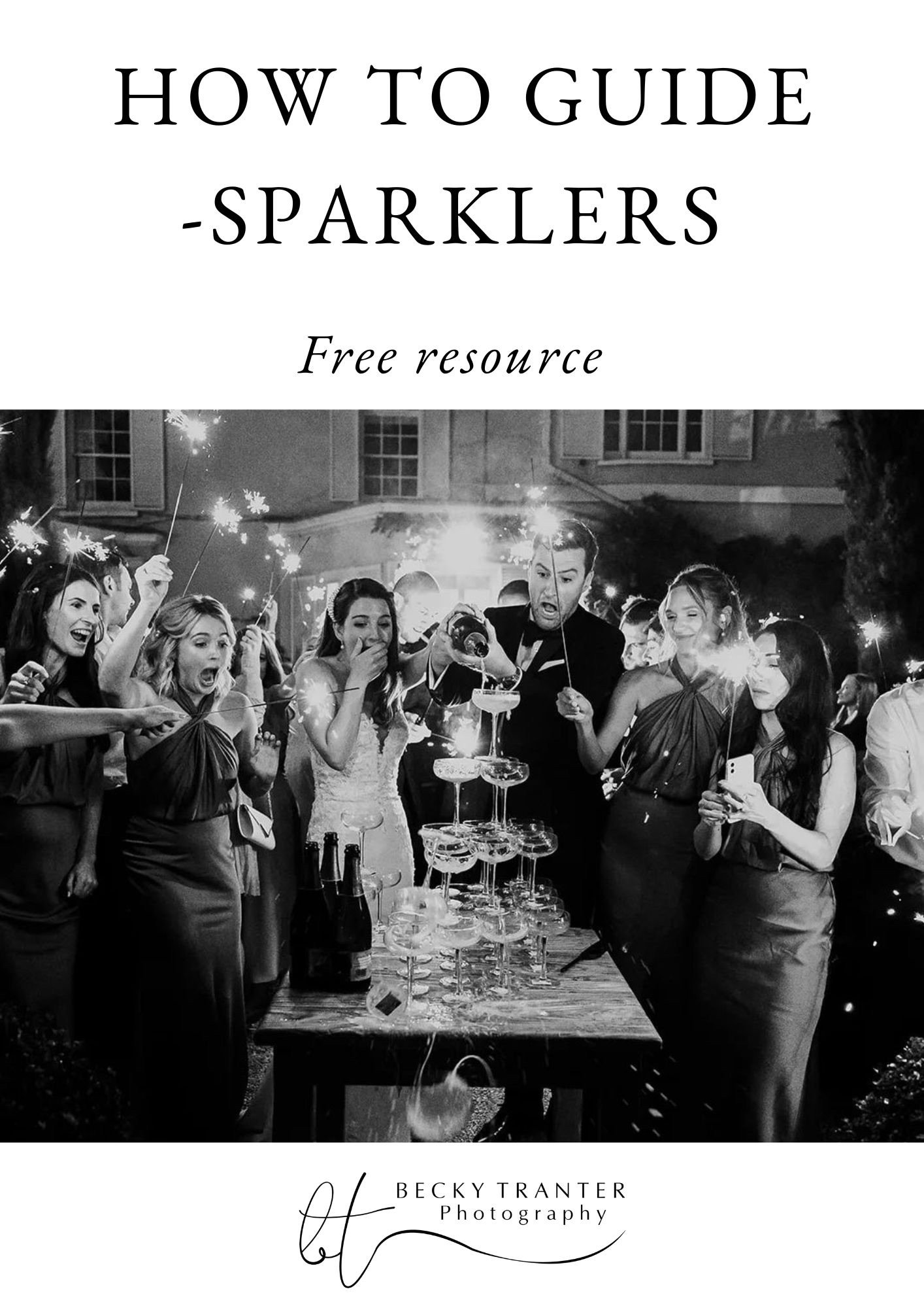 How to photograph sparklers