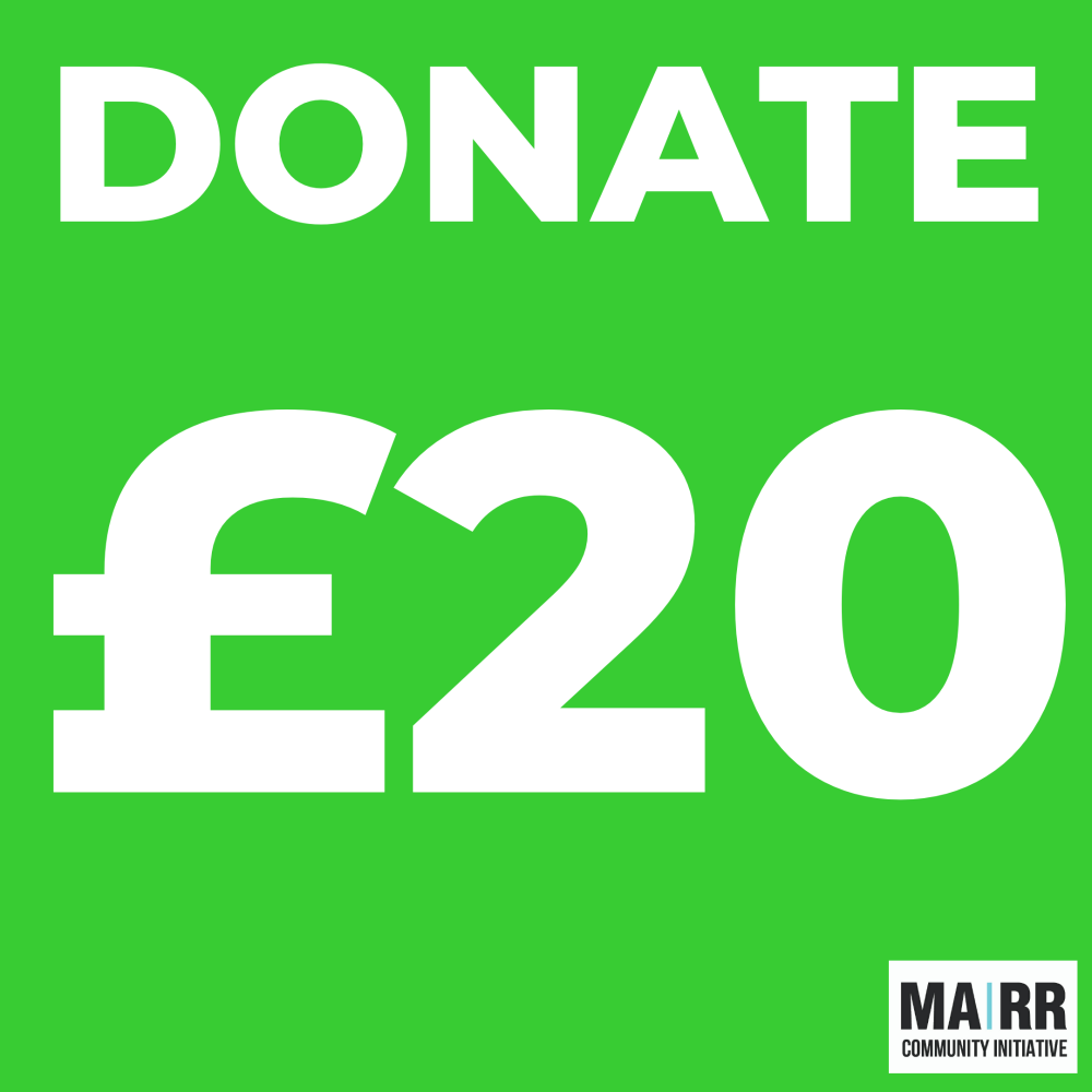 Donate £20 to Mutual Aid Road Reps CIC