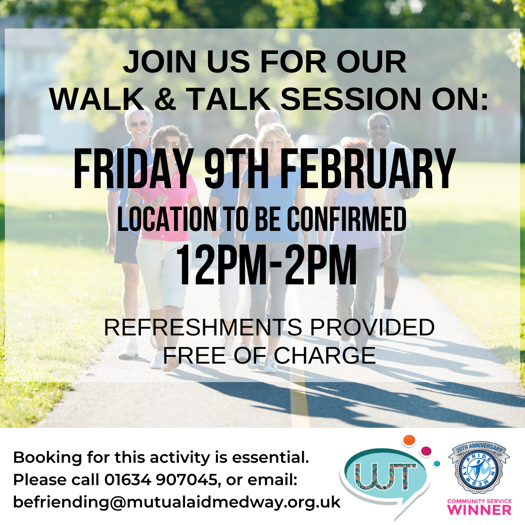 Meet friends and enjoy a gentle walk with our Befriending with MARR team.