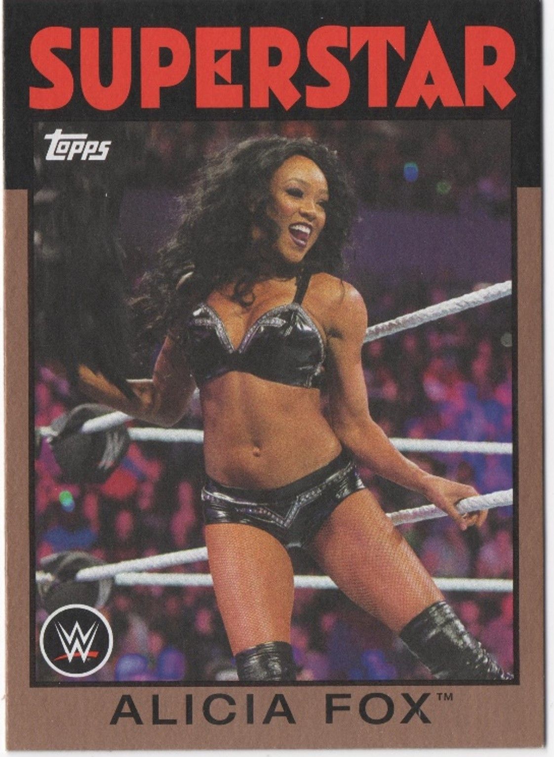 2016 Topps WWE Heritage ALICIA FOX Bronze /99