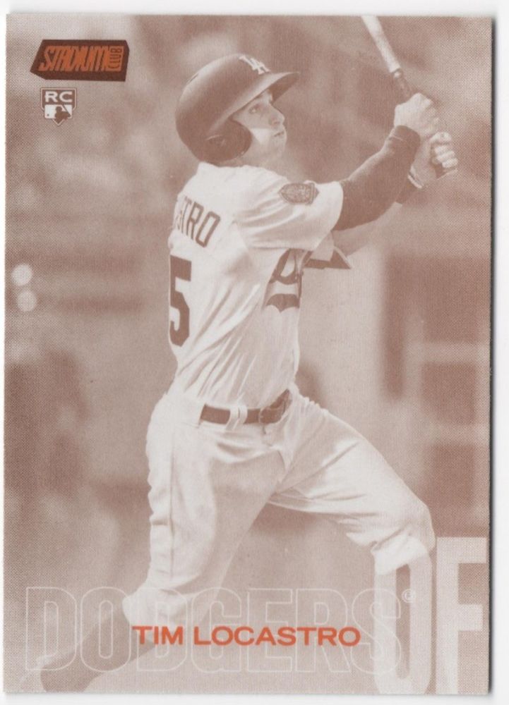 2018 Topps Stadium Club TIM LOCASTRO Sepia Parallel Rookie Card