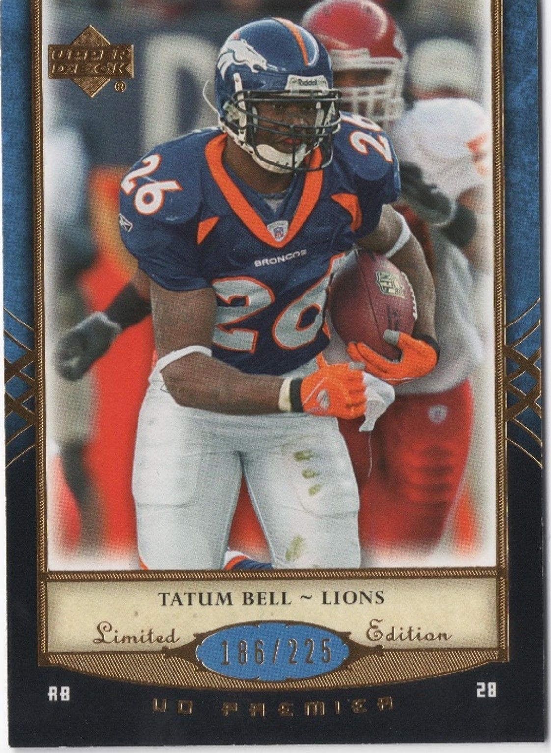 2007 Upper Deck Premier TATUM BELL Limited Edition /225