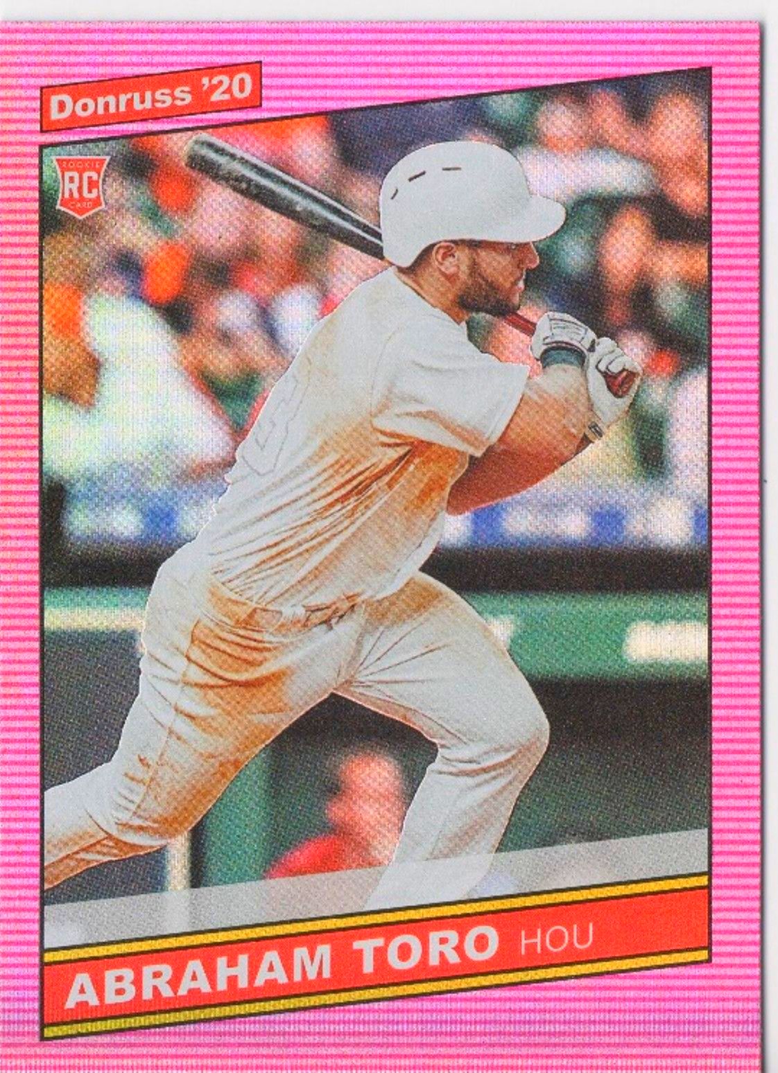 2020 Panini Donruss ABRAHAM TORO Rookie Base Card - Pink Holo Parellel #257