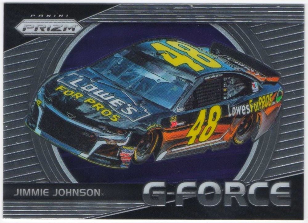 2018 Panini Prizm Racing JIMMIE JOHNSON G-Force Insert #71