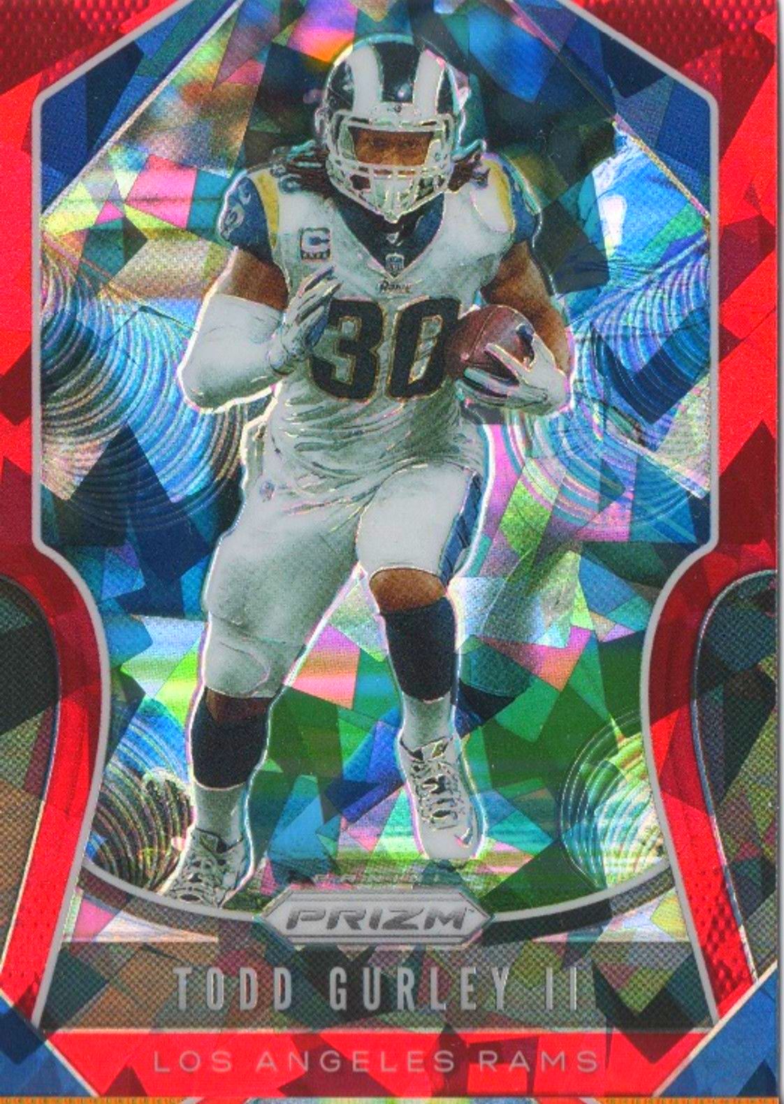 2019 Panini Prizm TODD GURLEY II Red Cracked Ice Prizm #243