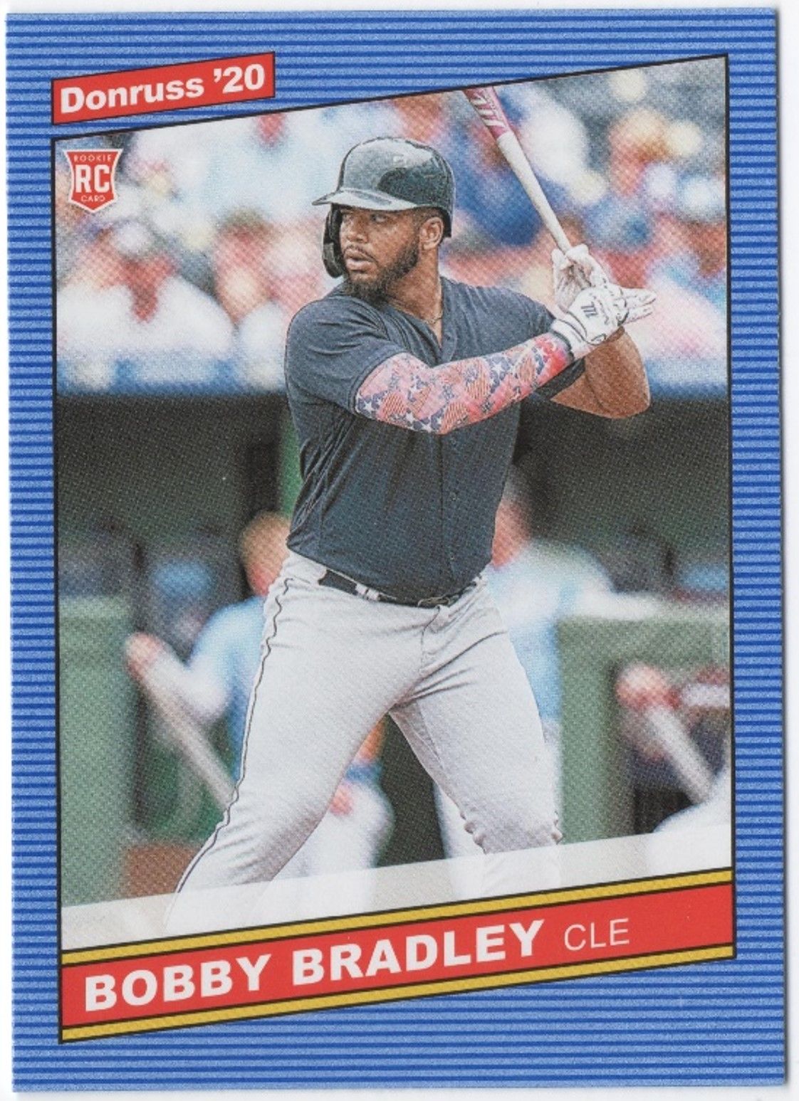 2020 Panini Donruss BOBBY BRADLEY Rookie Base Card - Blue Parallel #242