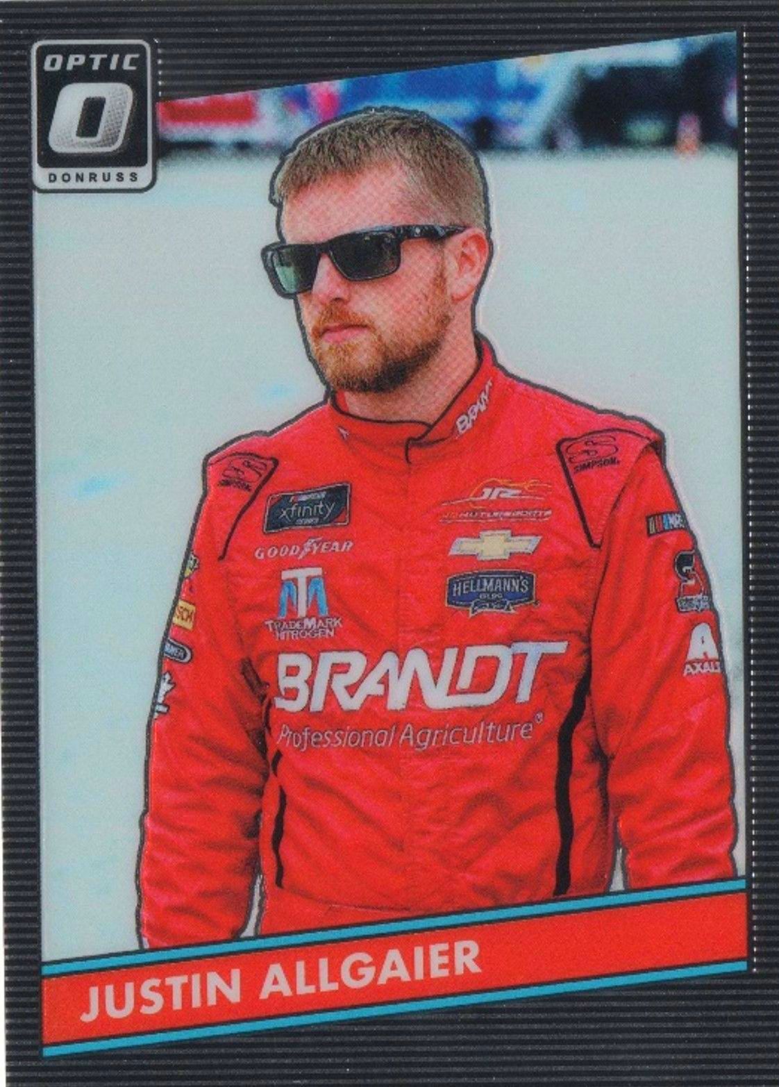 2019 Panini Donruss Racing JUSTIN ALLGAIER Optic Parallel #75