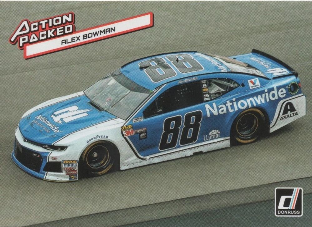 2019 Panini Donruss Racing ALEX BOWMAN Action Packed Insert #A3