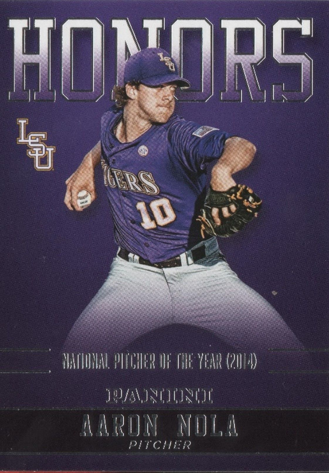 2015 Panini LSU Collegiate Team Collection AARON NOLA Honors Insert #AN-LSU