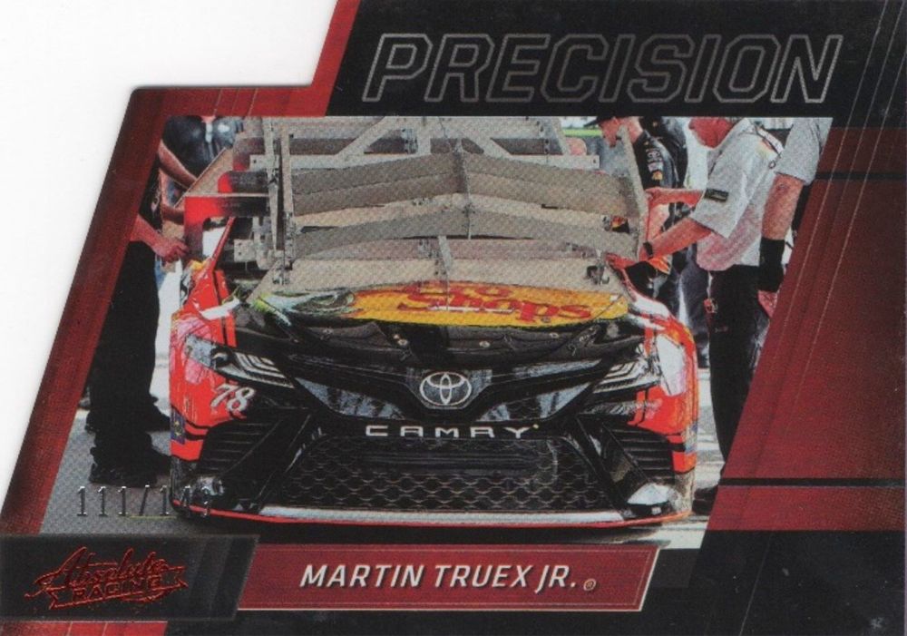 2017 Panini Absolute Racing MARTIN TRUEX JR Precision Die-Cut Red Holo /149 #P6