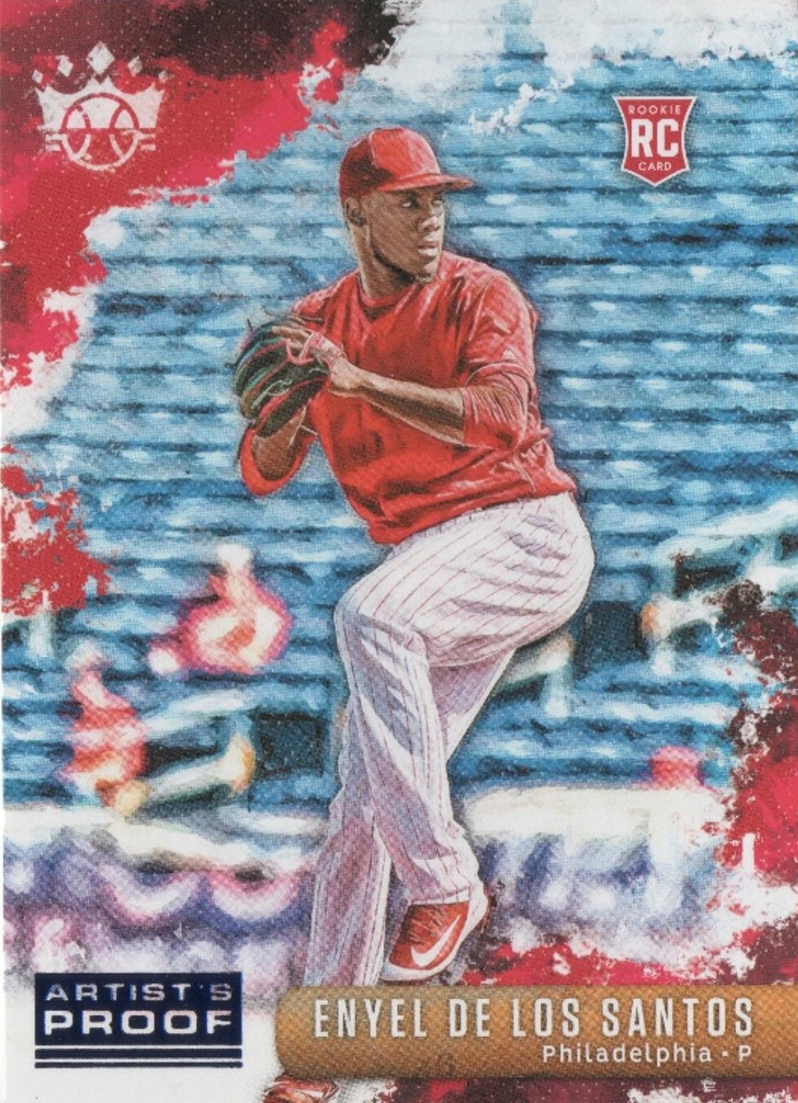 2019 Panini Diamond Kings ENYEL DE LOS SANTOS Artists Proof Rookie Card #31