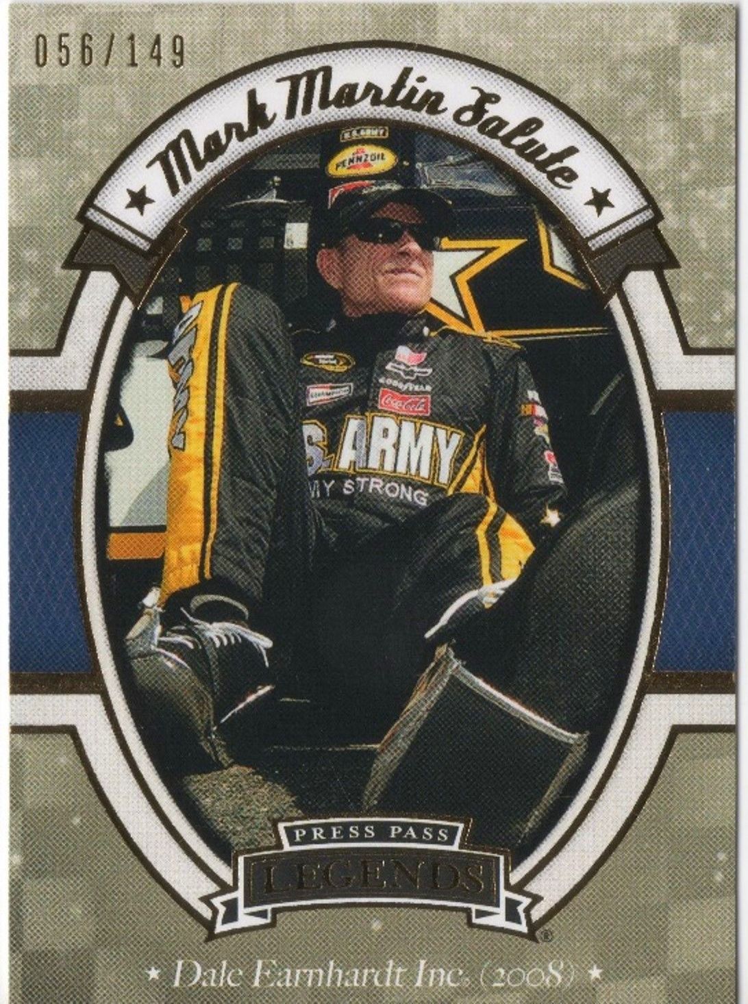 2013 Press Pass Racing MARK MARTIN Legends Salute /149 #52