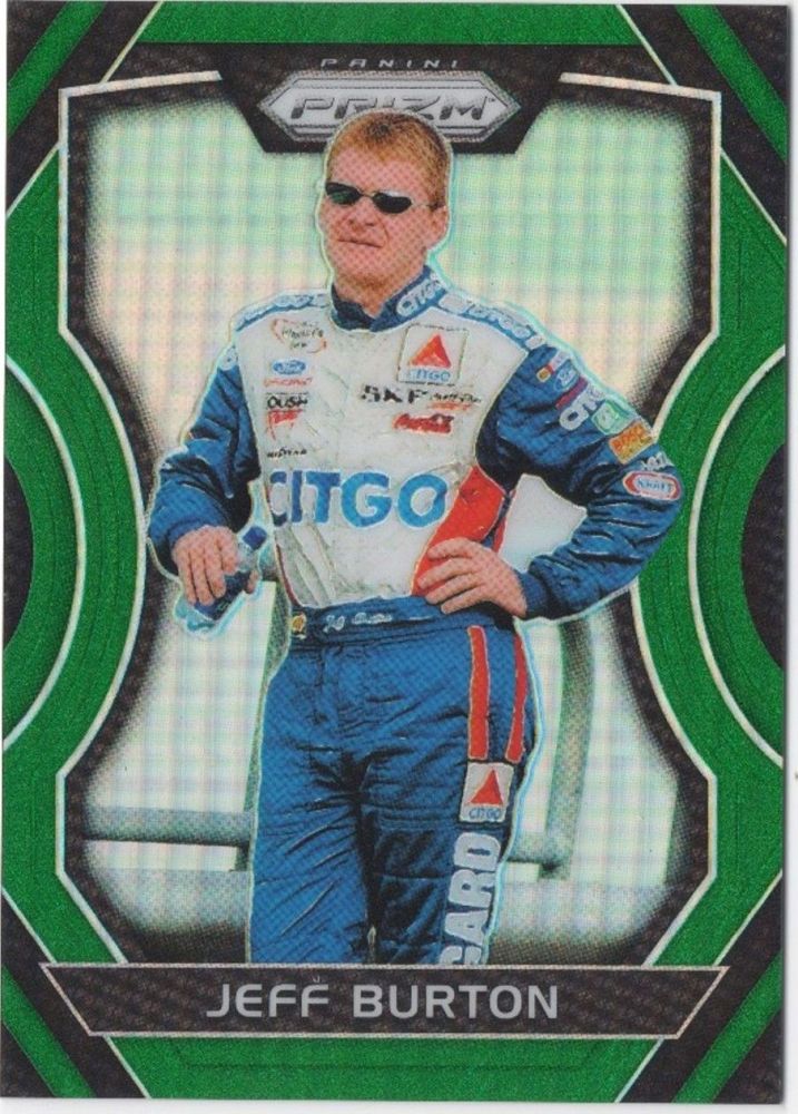 2018 Panini Prizm Racing JEFF BURTON Green Prizm /149 #43