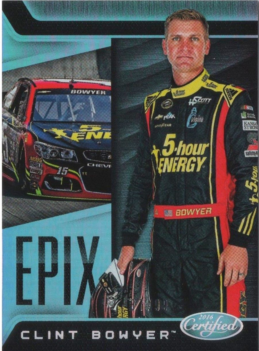 2016 Panini Certified Racing CLINT BOWYER Epix Silver /99 #E14