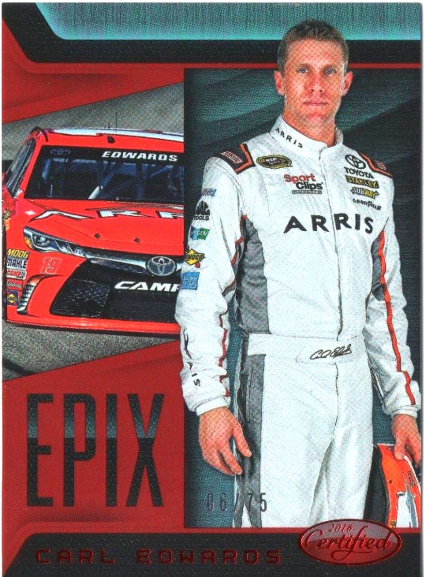 2016 Panini Certified Racing CARL EDWARDS Epix Red /75 #E9