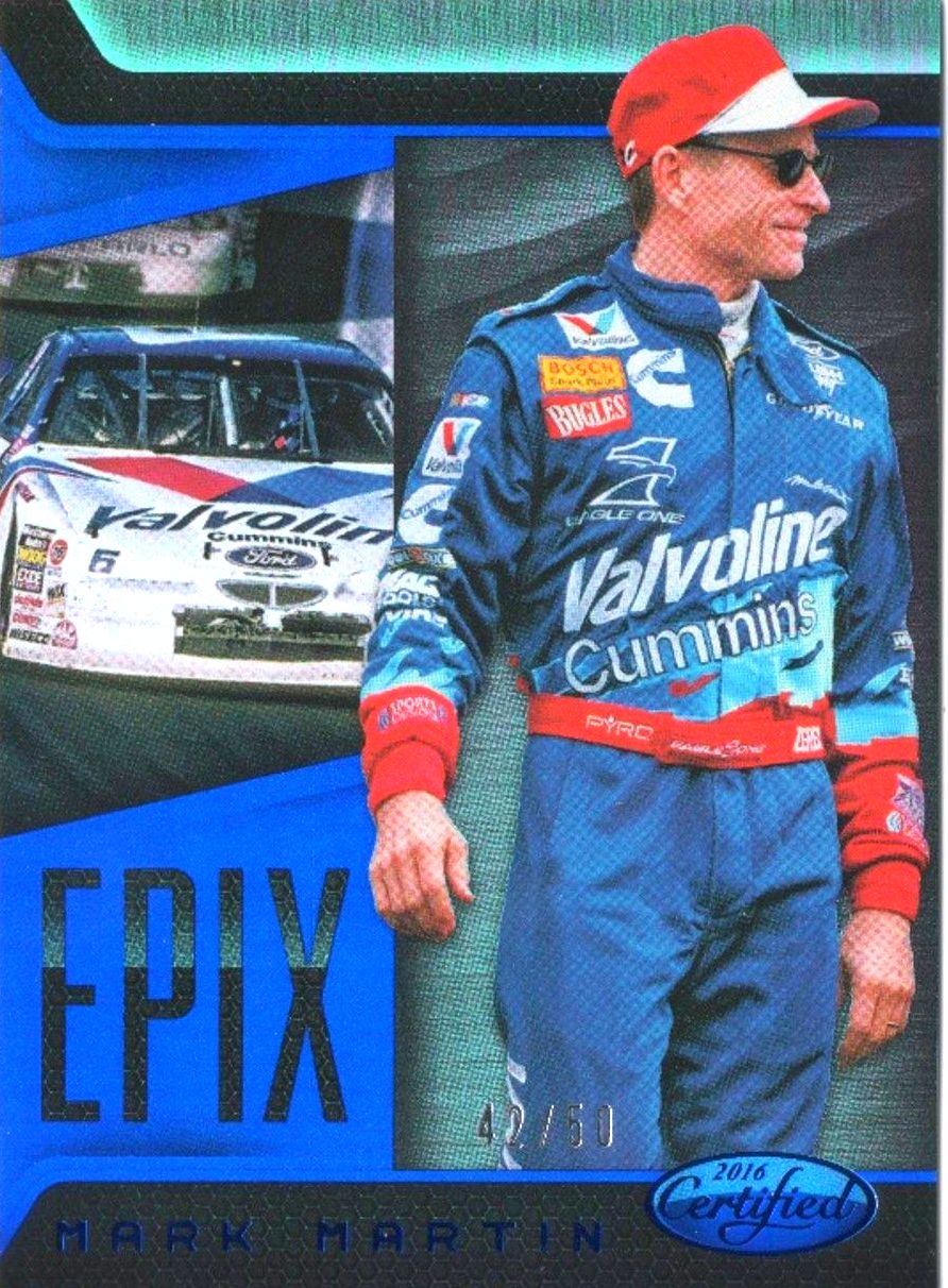 2016 Panini Certified Racing MARK MARTIN Epix Blue /50 #E17