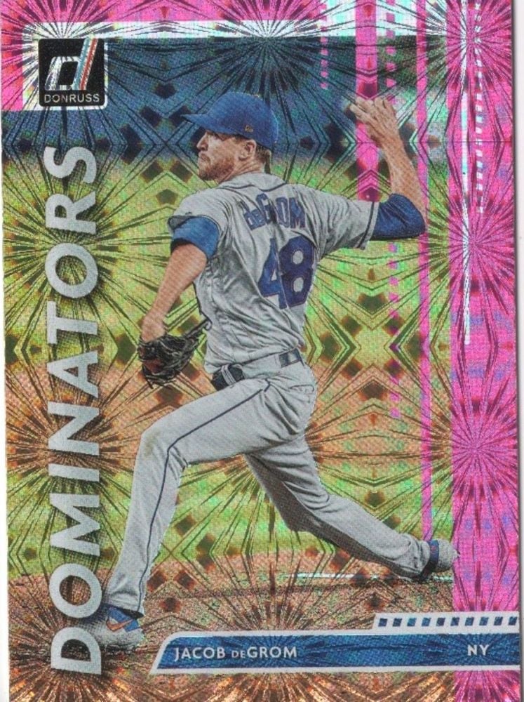 2020 Panini Donruss JACOB DEGROM Dominators Pink Firework #D-10