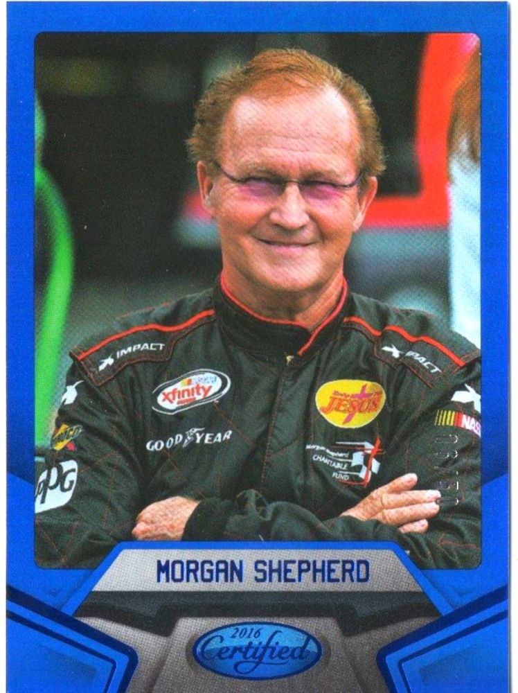 2016 Panini Certified Racing MORGAN SHEPHERD Blue Holo /50 #39