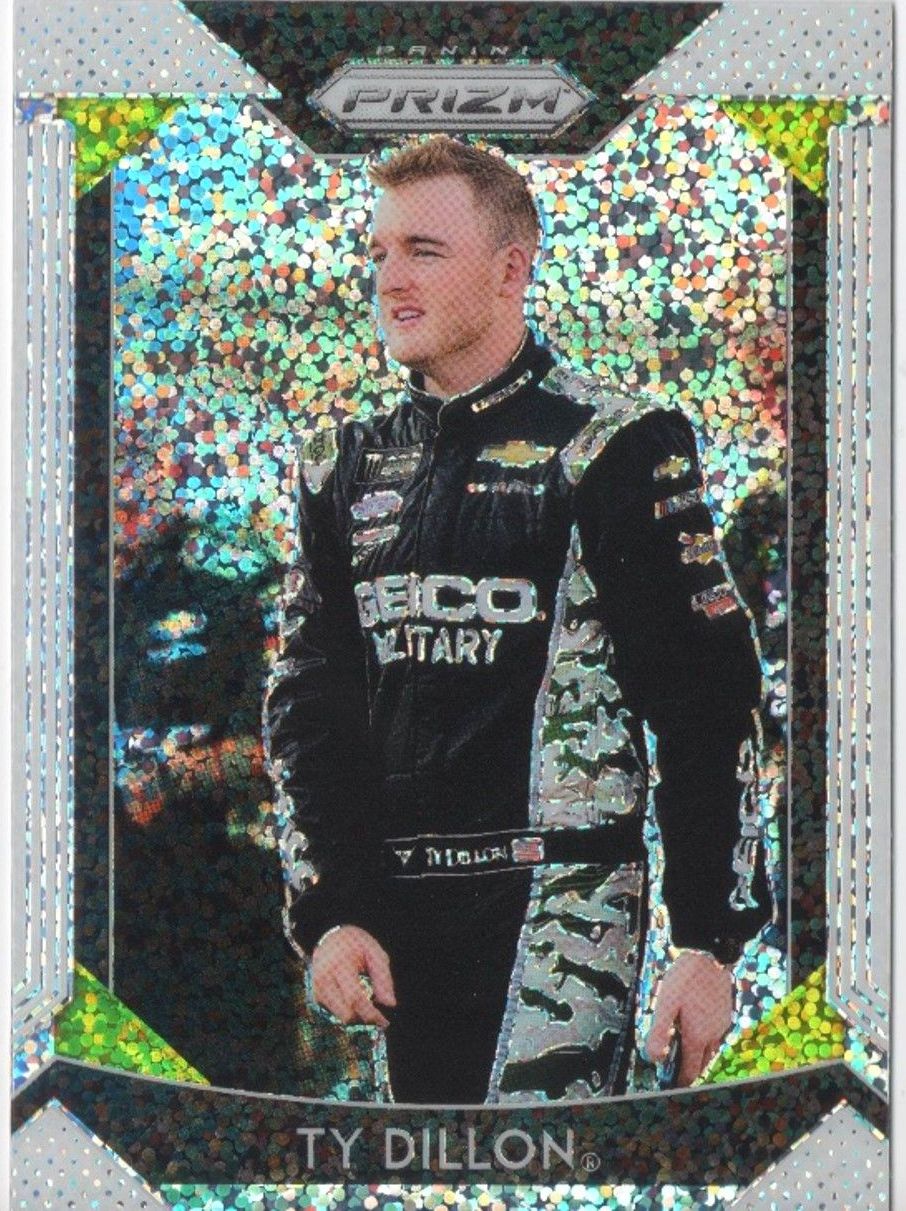 2019 Panini Prizm Racing TY DILLON White Sparkle Prizm SP #11