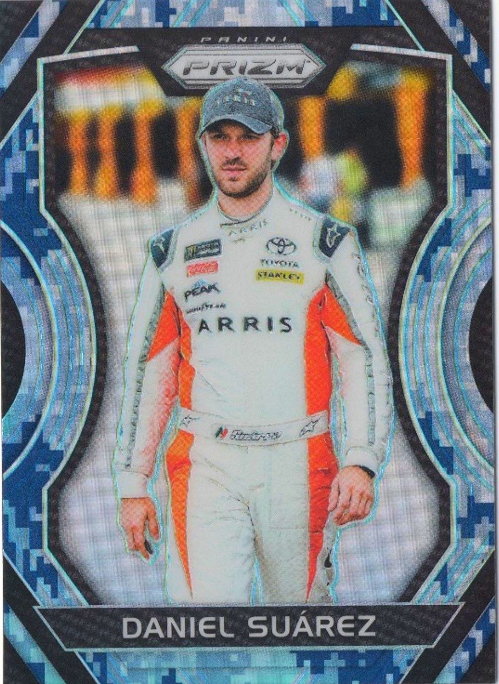 2018 Panini Prizm Racing DANIEL SUAREZ Blue Camo Prizm #36