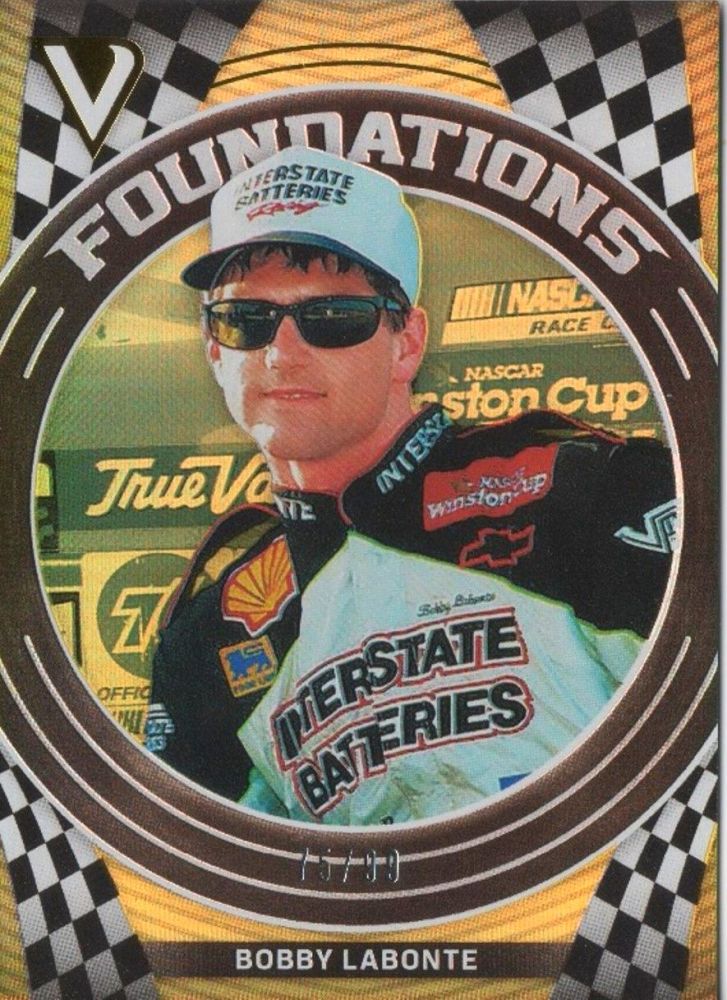 2018 Panini Victory Lane Racing BOBBY LABONTE Foundations Gold /99 #F10