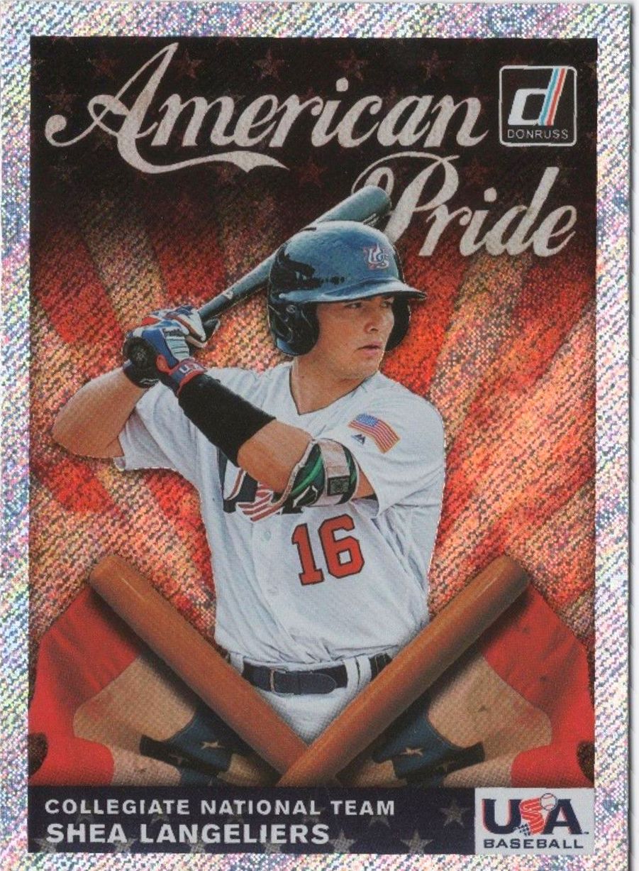 2019 Panini Donruss SHEA LANGELIERS American Pride Insert #AP8